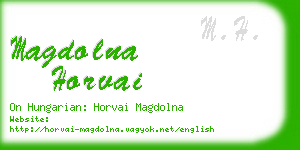 magdolna horvai business card